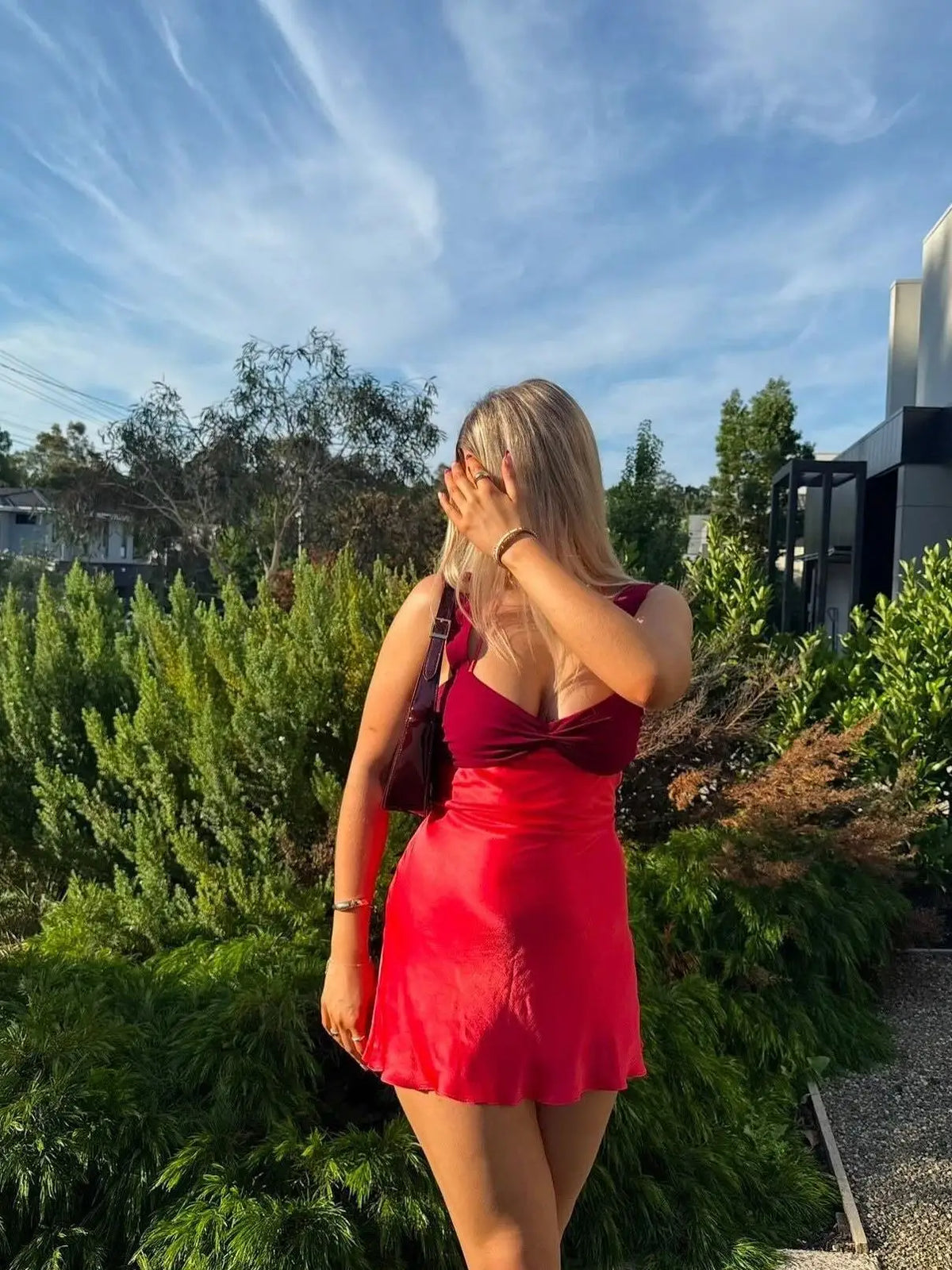 Sexy Spaghetti Strap Patchwork Satin Slimming Short Skirt Women Fashion Bareback Strap Bodycon Party Club Dress 2025 New