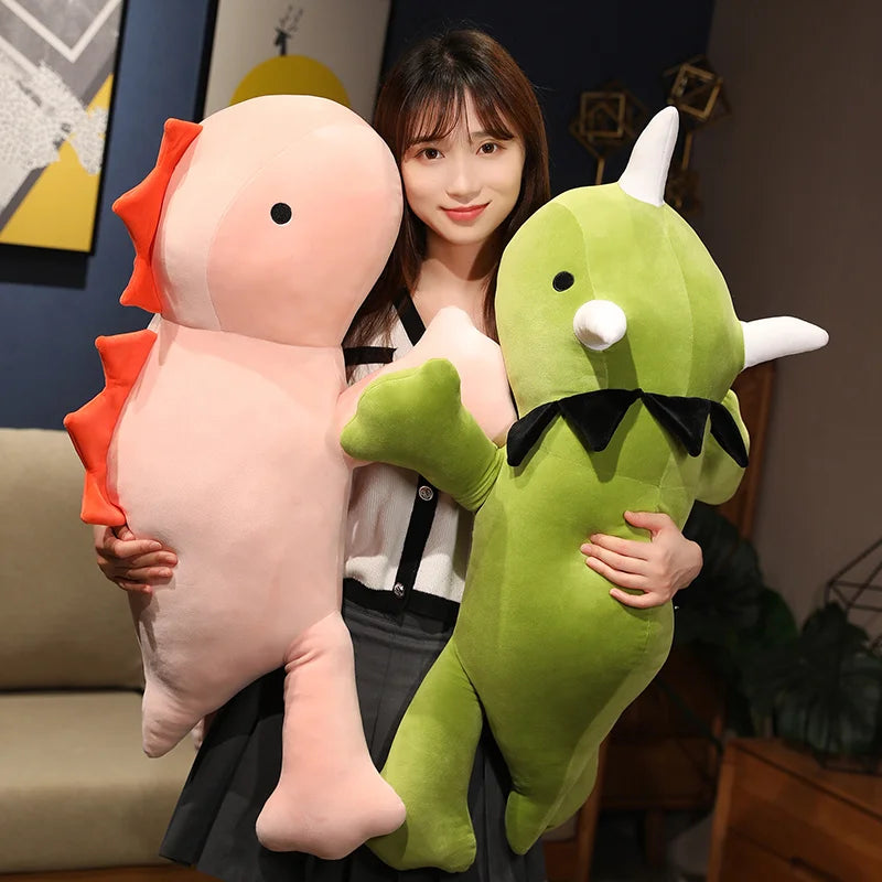 25CM Dinosaur Weighted Plush Toys Soft Stuffed Animals Plushies Kawaii Dino Sleep Pillow Baby Anime Doll Birthday Gift for Kids