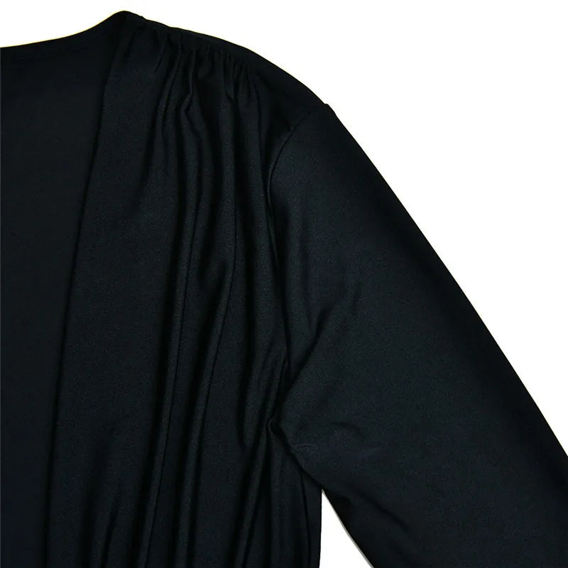 Deep V Neck Long Sleeve Split Maxi Dress Women Elegant Clubwear 2023 Autumn New Bodycon Ruched Sexy Long Dress