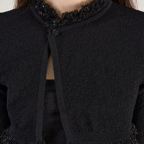 Load image into Gallery viewer, Patchwork Ram Hem Solid Sweaters For Women O Neck Long Sleeves Spliced Button Slimming Knitting Sweater Female
