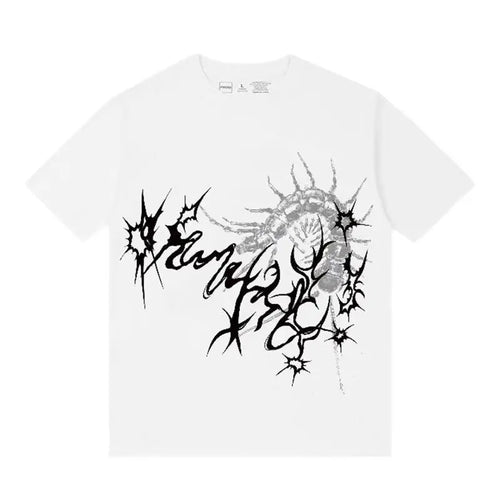 Load image into Gallery viewer, Harajuku Oversized T Shirts Women Clothing Streetwear Punk Y2k Tops 2024 Ropa Mujer Print Short Sleeve Tees Casual Chic T-shirt
