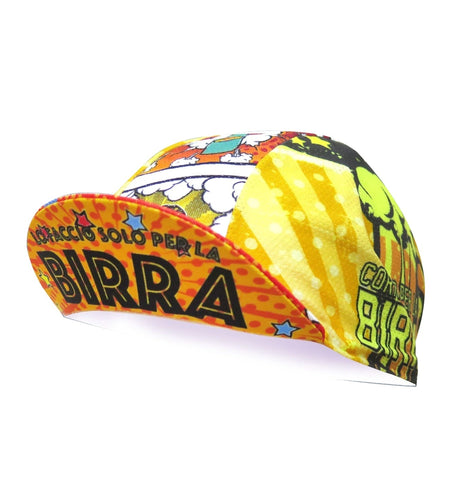 Classic Beer Cycling Caps Yellow Cheers Polyester Quick Dry  Road Team Bike Sports Summer Balaclava  Breathable Absorb Sweat