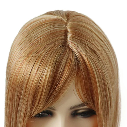 Load image into Gallery viewer, Synthetic Honey Blonde Wig with Bangs for Women Halloween Costume Wig Long Bob Wig Beth Dutton Wig Cosplay Yellow Stone
