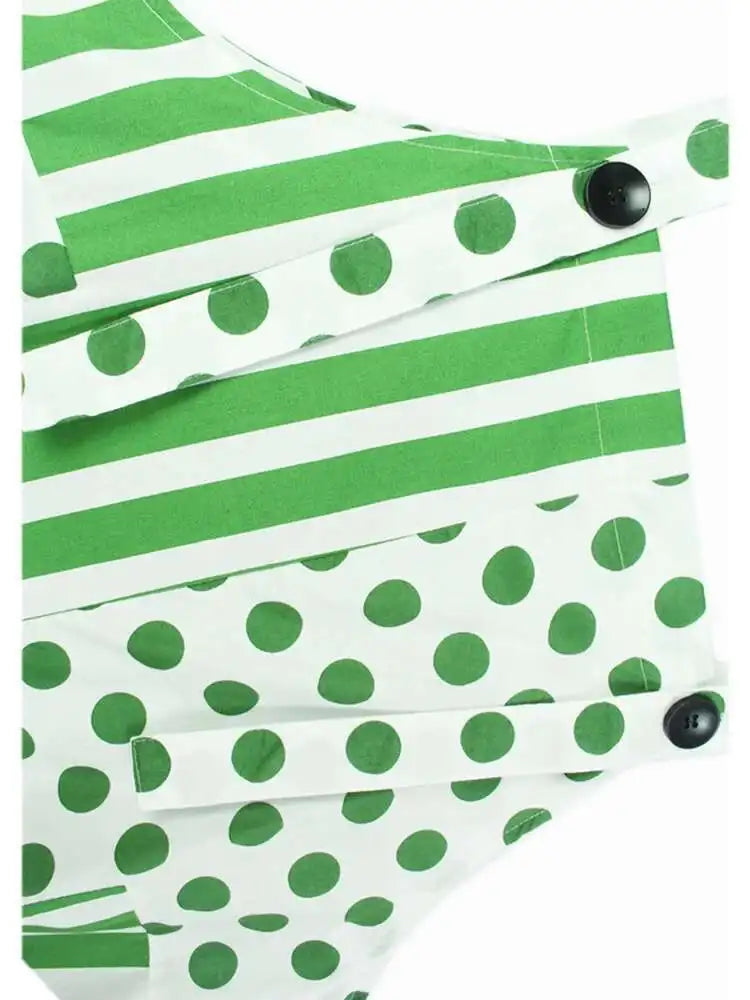 Women Black Dot Printed Big Size Pocket Strap Dress New Square Collar Sleeveless Fashion Tide Spring Autumn 2025 1DH6187