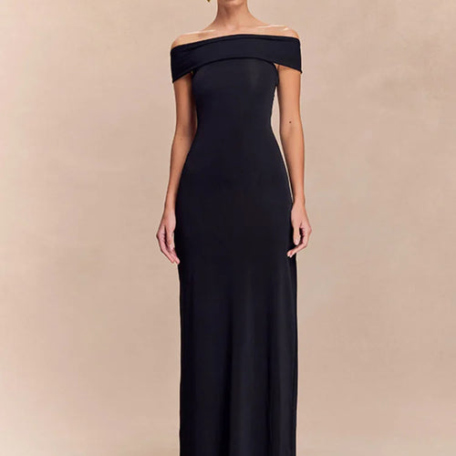 Load image into Gallery viewer, Off-shoulder Strapless Sexy Maxi Dress Women Gown Fashion  Sleeveless Backless High Waist Split Club Party Long Dress
