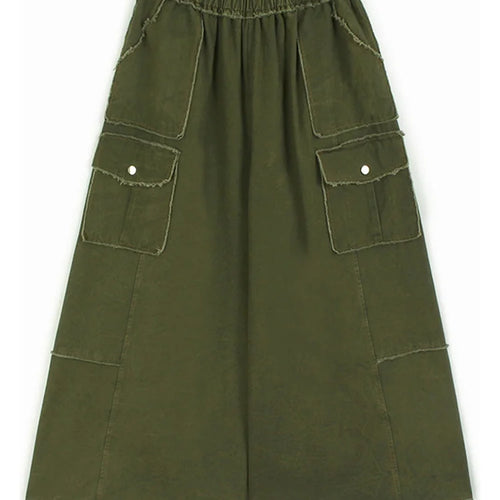 Load image into Gallery viewer, High Waist Caramel Color Denim Burr Pockets Wide Leg Jeans New Women Trousers Fashion Tide Spring Autumn 2025 1DH9668
