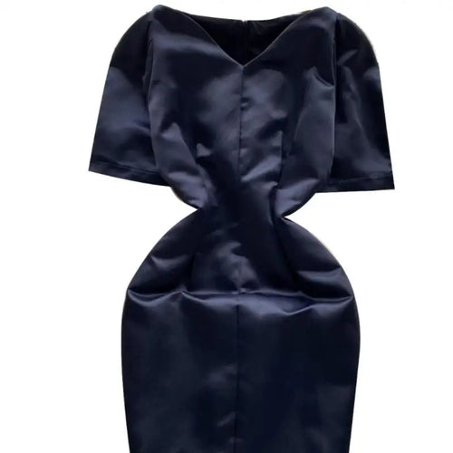 Load image into Gallery viewer, Summer French Black Temperament Mini Dress Women Elegant V Neck Short Sleeve Slim Chic Wrapped Hip Dress Korean Simplicity Trend
