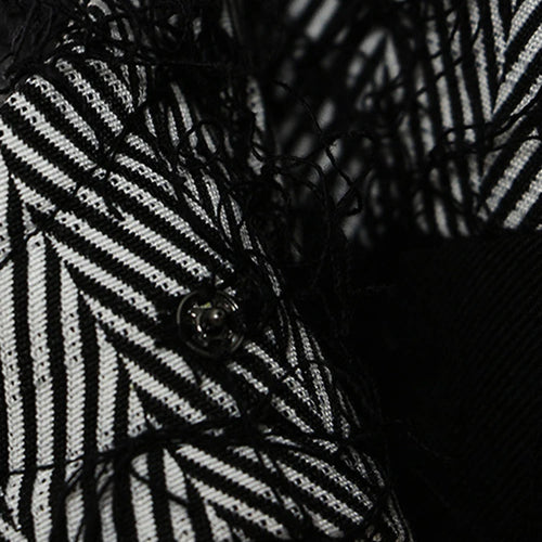 Load image into Gallery viewer, Women Black Color-block Tassels Big Size Blazer New Lapel Long Sleeve Loose Fit Jacket Fashion Spring Autumn 2025 1DH2129
