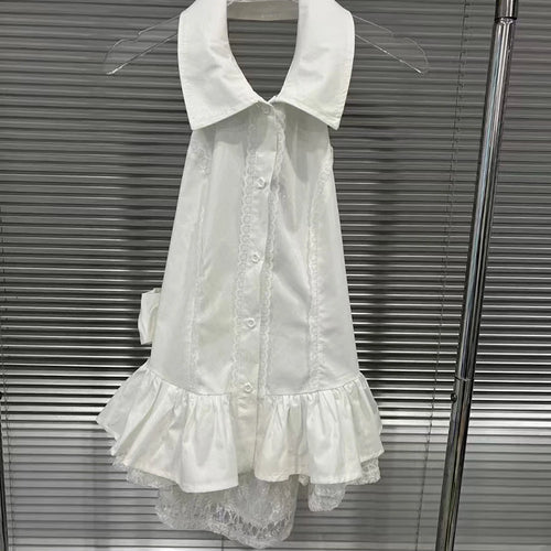 Load image into Gallery viewer, Solid Spliced Button Slimming Vests For Women Lapel Sleeveless Tunic Temperament Chic Vests Female Fashion Style
