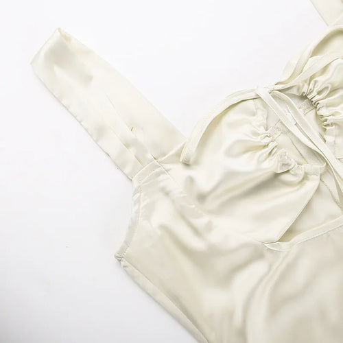 Load image into Gallery viewer, Hollow Out Bandage Sexy Mini Dress For Women 2024 Summer New Spaghetti Sleeveless Backless Bodycon Club Party Dress
