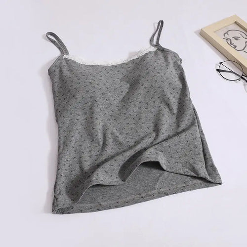 Load image into Gallery viewer, Summer Fashion Women Flower Print Lace Spaghetti Strap Vest Chic Solid Sleeveless Slim Ladies Casual Short Tops Streetwear
