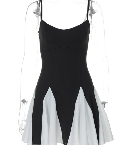 Matching Color Slips Sexy Bodycon Pleated Mini Prom Dress Summer Women Elegant Y2K Outfits Birthday Party Vacation