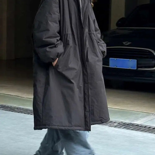 Load image into Gallery viewer, Purple Big Size Long Cotton-padded Coat Long Sleeve Loose Fit Women Parkas Fashion Tide New Autumn Winter 2025 1DH2804
