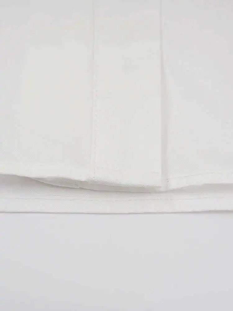 Women White Kniitting Irregular Big Size Shirt Dress New Turtleneck Long Sleeve Fashion Tide Spring Autumn 2025 CPDB269