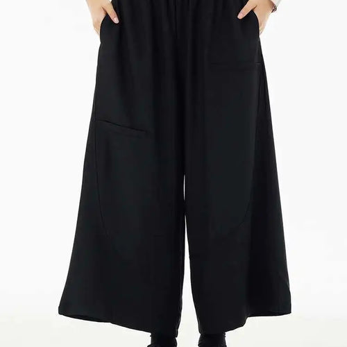 Load image into Gallery viewer, High Elastic Waist Brown Brief Spliced Long Wide Leg Pants New Trousers Women Fashion Tide Spring Autumn 2025  1DH5698
