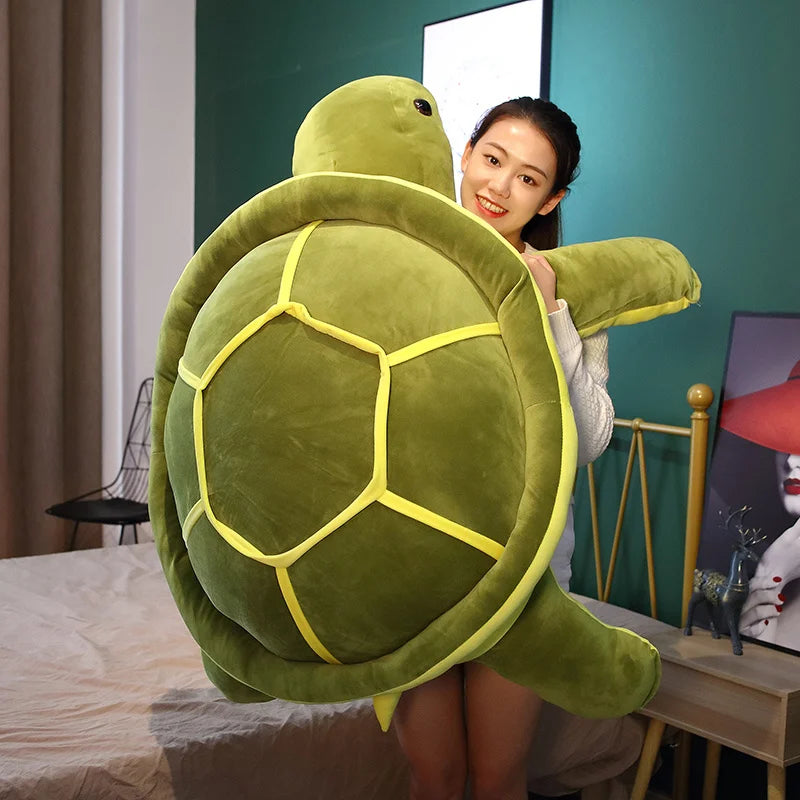 35/45/55cm Lovely Tortoise Plush Toy Kawaii Animal Dolls Stuffed Soft Animal Sea Turtle Pillow Birthday Gifts for Children Girl