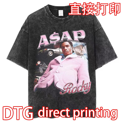 Load image into Gallery viewer, Vintage Washed Tshirts Anime T Shirt  direct printing
