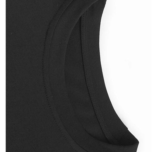 Load image into Gallery viewer, Women Black Irregular Spliced Big Size Casual Dress New Round Neck Short Sleeve Fashion Tide Spring Summer 2025 1DJ1188
