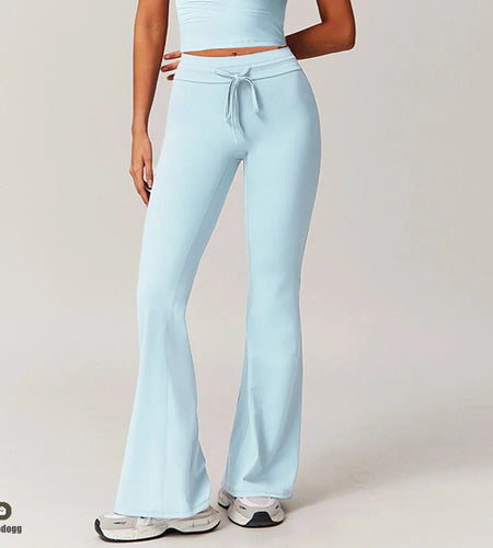 Women Gym Fitness Yoga Pants High Waist Flared Leggings Workout Runing Sport Leggings Women's Control Tummy Yoga Wide Leg Pants