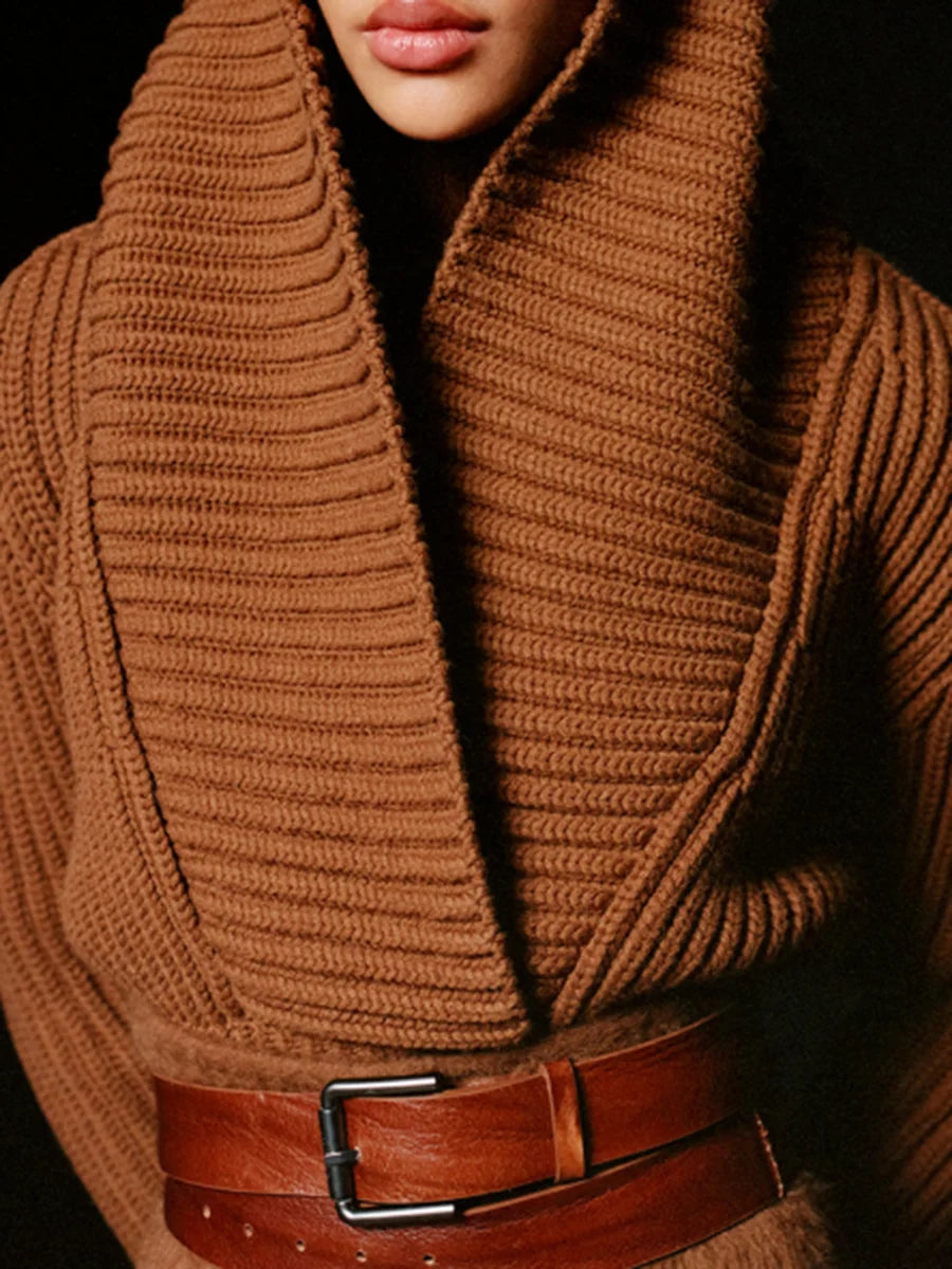 Solid Spliced Hat Casual Sweaters for Women V Neck Long Sleeves Patchwork Striped Fashion Sweater Female Clothing