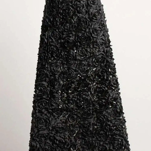 Load image into Gallery viewer, High Elastic Waist Red  Three-dimensional Flower A-line Half-body Skirt Women Fashion Tide New Spring Autumn 20251DH8549
