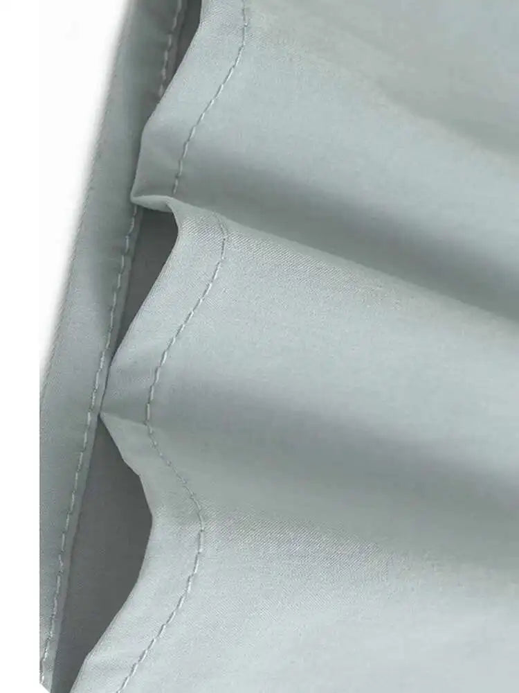 Women Black Side Pleated Spliced Big Size Midi Dress New Round Neck Long Sleeve Fashion Tide Spring Autumn 2025 1DH7010