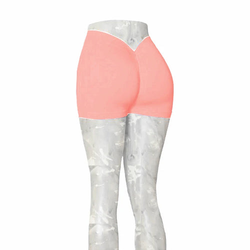 Load image into Gallery viewer, 24Colors Nylon Back V Butt Yoga Pants Women High Waist Fitness Workout Gym Running Scrunch Leggings Shorts Active Wear
