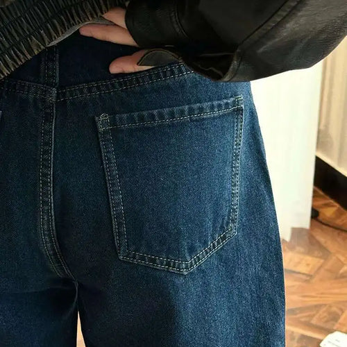 Load image into Gallery viewer, High Waist Blue Denim Casual Long Vintage Wide Leg Jeans New Women Trousers Fashion Tide Spring Autumn 2025 1DH7731
