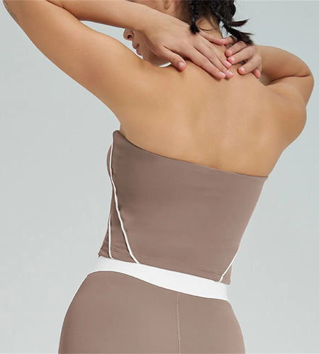 XL Sports Bra for Women Strapless Strapless Underwear Backless Yoga Vest Women Summer Gym Sports Bra Running Fitness Tops