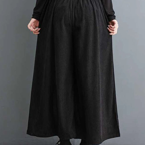 Load image into Gallery viewer, High Elastic Waist Black Printed Long Wide Leg Casual Pants New Trousers Women Fashion Tide Spring Autumn 2025 1LD1510
