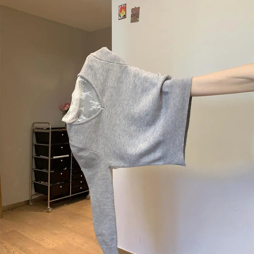 Load image into Gallery viewer, Autumn Winter New Solid Patchwork Lace Long Sleeved Knit Sweater Vintage Elegant Festival Half High Neck Pullover Slim Top Women
