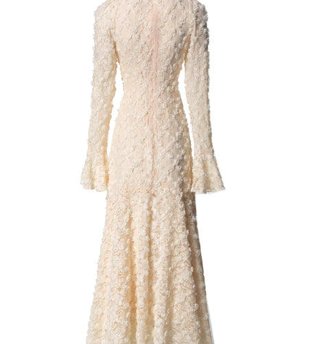 Solid Spliced Button Slimming Dresses For Women O Neck Long Sleeve High Waist Temperament Dress Female Fashion New