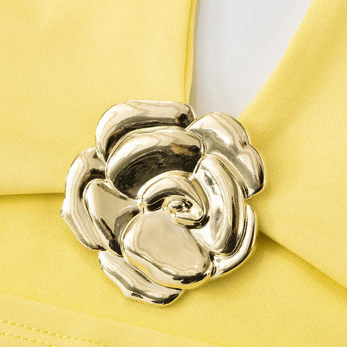 Load image into Gallery viewer, Yellow Sexy Skirt Two Piece Sets Women Halter Lace-up Crop Tops And Maxi Skirt Female Elegant Club 2 Piece Sets Dress
