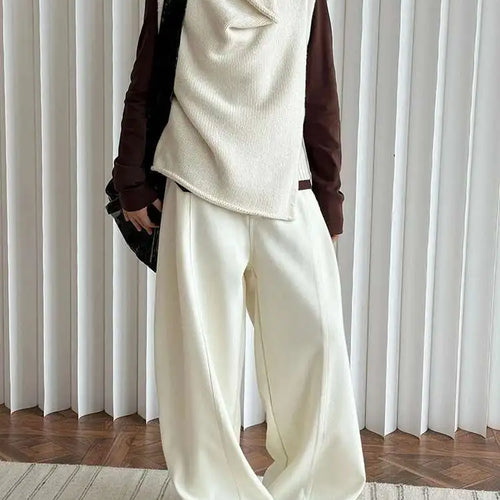 Load image into Gallery viewer, High Waist Gray Brief Shaped Long Wide Leg Elegant Pants New Trousers Women Fashion Tide Spring Autumn 2025 1DH8413
