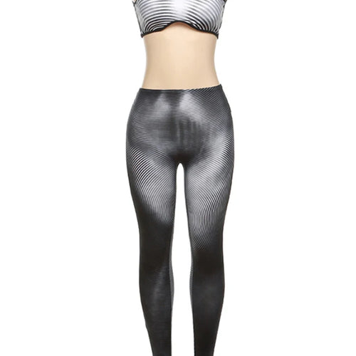 Load image into Gallery viewer, Women Fashion 2 Piece Matching Sets Tie Dye Sexy Slim Crop Tank Top Pants Autumn Casual Outfits Streetwear Sport Yoga
