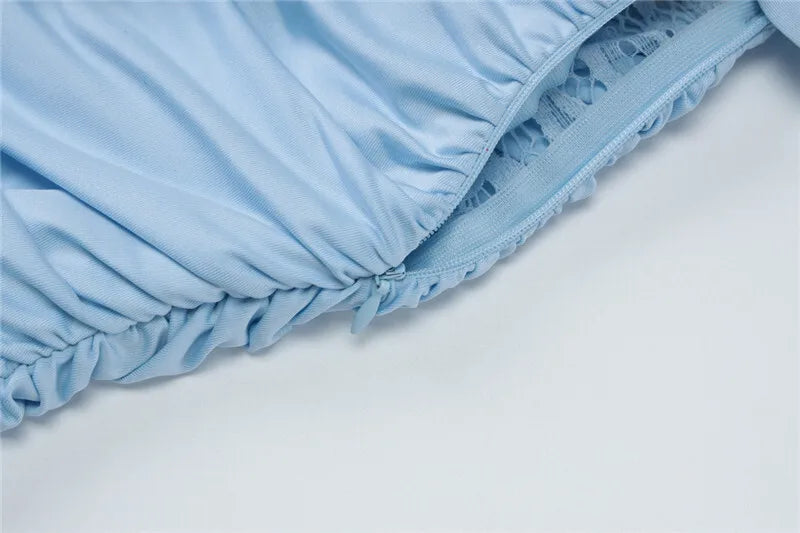 Halter Deep V Neck Sexy Maxi Dress For Women Elegant Fashion Lace Sleeveless Backless Ruched Bodycon Club Long Dress