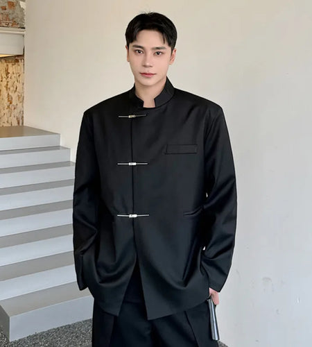 Men's Suit Coat New Korean Solid Color Casual Design Single Breasted Blazers Stylish Male Handsome Clothing Spring 9W1579