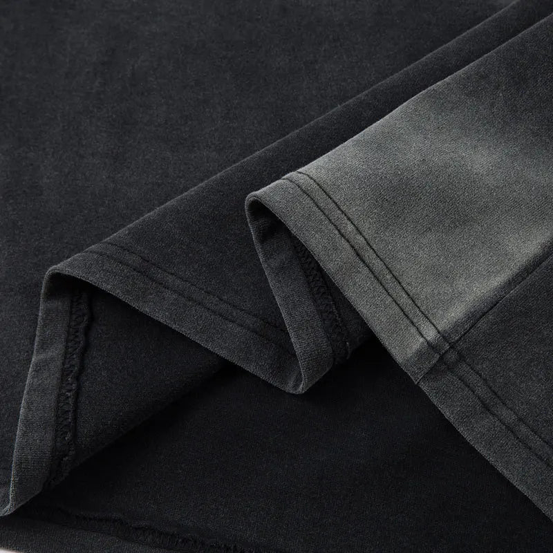 Vintage T-Shirts Grunge Y2K Graphic Printed Tie Dye Washed Tshirt Men Hip Hop Punk Gothic Streetwear Harajuku Casual Cotton Tops