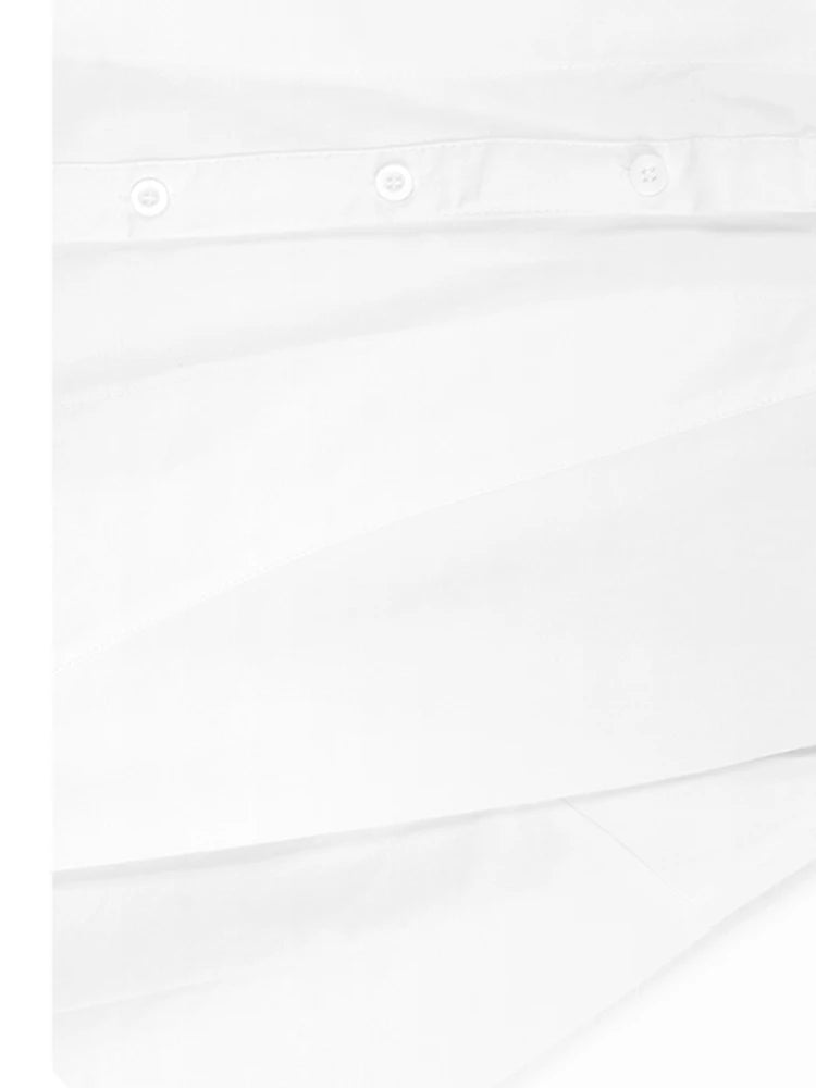 Women Green Big Size Elegant Knee-Length Shirt Dress New Stand Collar Long Sleeve Fashion Tide Spring Autumn 2025 1DJ0928