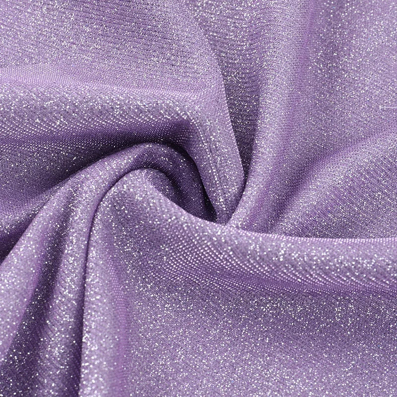 Sexy Off- Shoulder Sleeveless Sparkling Strapless Mini Dress Women Solid Fashion High Waist Birthday Party Dress New