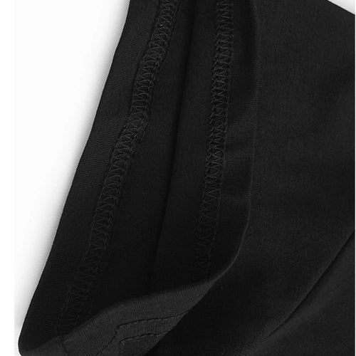 Load image into Gallery viewer, Women Black Pleated Spliced Big Size Irregular T-shirt New Round Neck Short Sleeve Fashion Tide Spring Summer 2025 1DH5857
