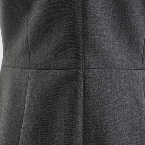 Load image into Gallery viewer, Women Gray Topstitched Mesh Elegant Shaped Long Dress New V-Neck Sleeveless Fashion Tide Spring Autumn 2025 1DJ0343
