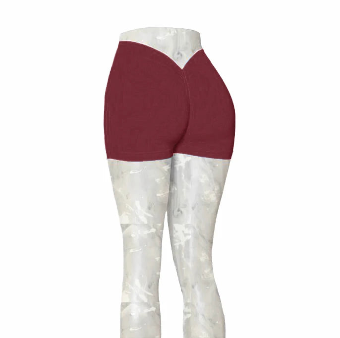 24Colors Nylon Back V Butt Yoga Pants Women High Waist Fitness Workout Gym Running Scrunch Leggings Shorts Active Wear v1