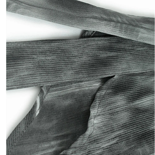 Load image into Gallery viewer, Women Dark Gray Tie Dye Ribbon Big Size Blouse New Lapel Short Sleeve Shirt Fashion Tide Spring Summer 2025 1DJ1047
