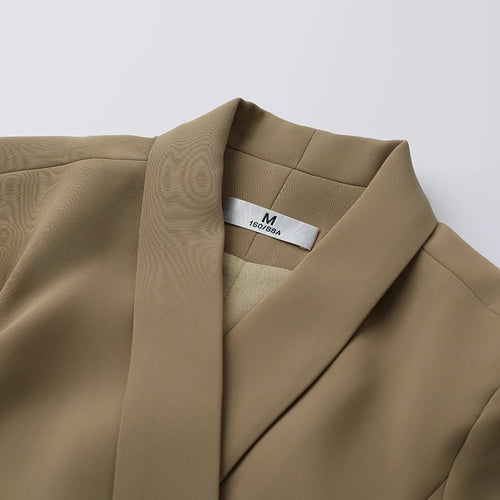 Load image into Gallery viewer, Summer Korean Solid Elegant Slim Short Sleeve Workwear Blazer Dresses Women Double-breasted Versatile Professional Dress Fashion
