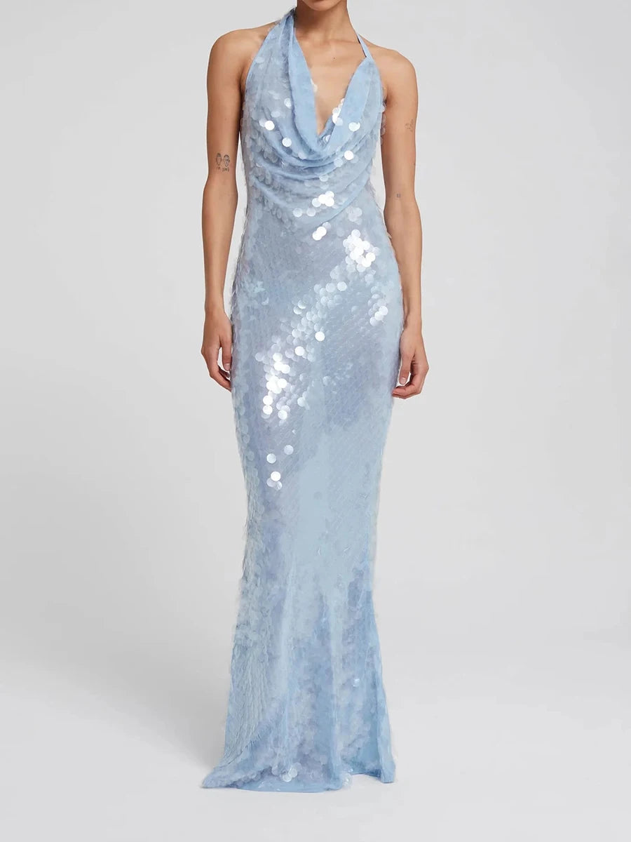 Solid Spliced sequines slimming dresses for women v neck sleeveless high waist sexy minimalist dress female fashion