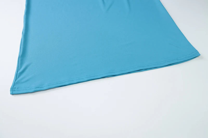 Off-shoulder Strapless Sexy Maxi Dress For Women Elegant Blue Sleeveless Backless Lace Patchwork Bodycon Long Dress