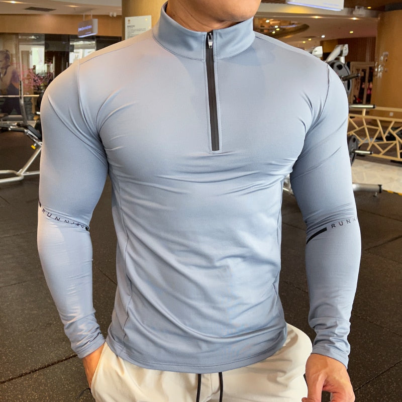 Gym Elasticity Sweatshirt Fitness Trainer Compression Sport T-shirt for Running Exercise Bodybuilding LongSleeves Tops Plus Size