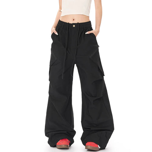 Load image into Gallery viewer, Men's Cargo Pants New American Straight Wide Leg Trendy Multi Pockets Stylish Elastic Waist Male Casual Bottoms 9W1927
