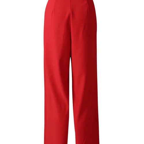 Load image into Gallery viewer, High Waist Red Brief Pleated Long Wide Leg Elegant Pants New Trousers Women Fashion Tide Spring Autumn 2025 30A1697
